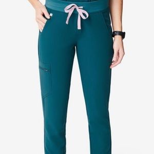 NWT Figs Caribbean Blue Zamora Jogger Scrub Pant